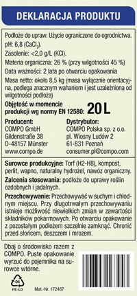 Bio Aqua Depot ziemia uniwersalna z hydrożelem 20 l Compo