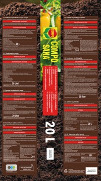 Ziemia do pomidorów i warzyw z kompostem 20 l Compo Sana