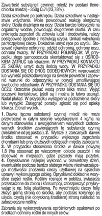 Miedzian Extra 350 SC choroby warzyw i drzew owocowych 10 ml
