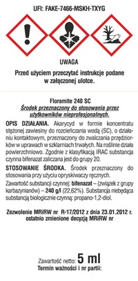 Floramite 240 SC oprysk na przędziorki 5 ml