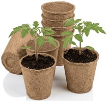 Doniczki z włókna kokosowego okrągłe 6x6 cm 24 szt.