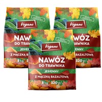 Nawóz jesienny do trawnika Vegano – z mączką bazaltową 24 kg