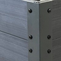 Podwyższona grządka warzywna antracyt 150x75x30 cm Vegano