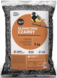 CZARNY SŁONECZNIK ZIARNO DLA PTAKÓW 5kg WOREK