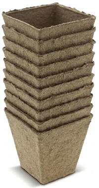 Doniczki z włókna kokosowego kwadratowe – 6 cm x 20 szt.