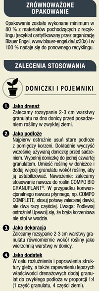 BIO Granuplant do sadzenia roślin 8-16 mm 10 l Compo