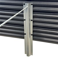 Podwyższona grządka warzywna antracyt 150x75x30 cm Vegano