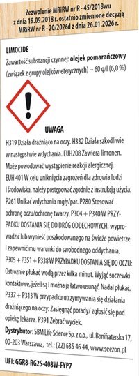 Limocide oprysk na choroby i szkodniki 30 ml Protect Garden