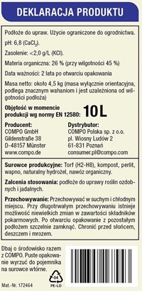 Bio Aqua Depot ziemia uniwersalna z hydrożelem 10 l Compo