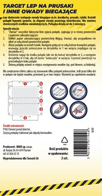 Lep na prusaki i inne owady biegające 2 szt Target