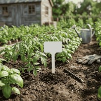 Tabliczki do roślin plastikowe z ołówkiem - 13 cm x 10 szt.