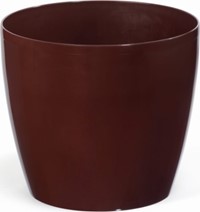 Osłonka na doniczkę Magnolia Ø 18 cm mokka plastikowa