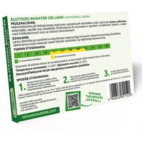 Złotooki Bohater - larwy na mszyce - 400 szt. Vegano