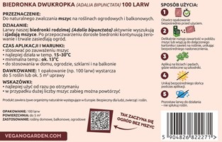 Mszyca Stoper - larwy biedronki na mszyce - 200 szt. Vegano
