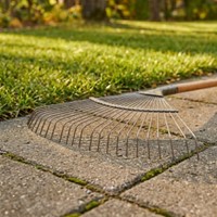 Grabie do liści wachlarzowe metalowe Green Star