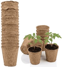 Doniczki z włókna kokosowego okrągłe 6x6 cm 24 szt.