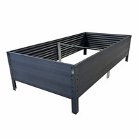 Podwyższona grządka warzywna Woodlook szara 150x75x30 cm