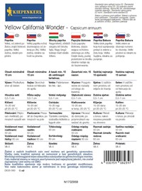 Papryka Yellow California Wonder