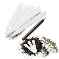 Tabliczki do roślin plastikowe z ołówkiem - 10 cm x 25 szt.