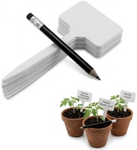 Tabliczki do roślin plastikowe z ołówkiem - 13 cm x 10 szt.