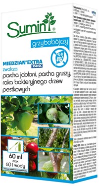 Miedzian Extra 350 SC oprysk na drzewa owocowe 60 ml Sumin