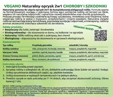 Naturalny spray 2w1 na choroby i szkodniki 3x1000 ml Vegano