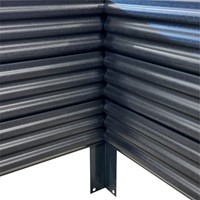 Podwyższona grządka warzywna antracyt 150x75x30 cm Vegano