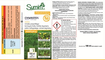 Chwastox nowy trio 390 SL środek na chwasty w trawie 100 ml